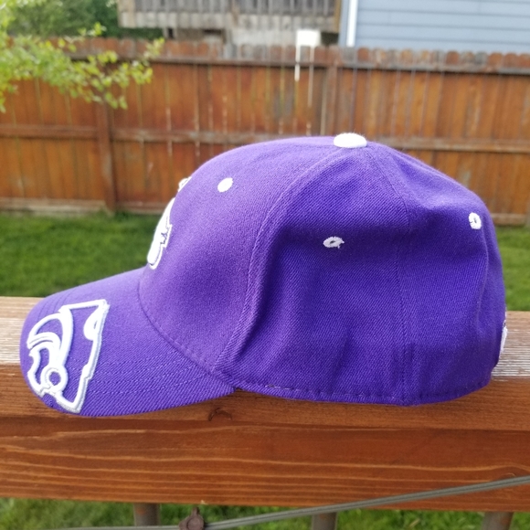 Kansas State Wildcats One Fit Purple Baseball Hat by Top of the World - Picture 7 of 10